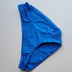 Soluna Swim Electric Blue Clear Skies Full Moon Bikini Bottoms M NWT